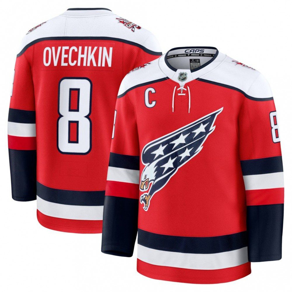 Alexander Ovechkin Washington Capitals Alternate Premium Player Jersey - Red-Pro Kit Vault | Brand New 26/27 Sports Jerseys